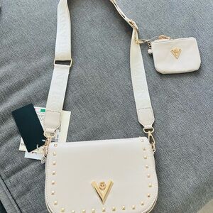 Valentino Orlandi White V-Logo Women's Bag